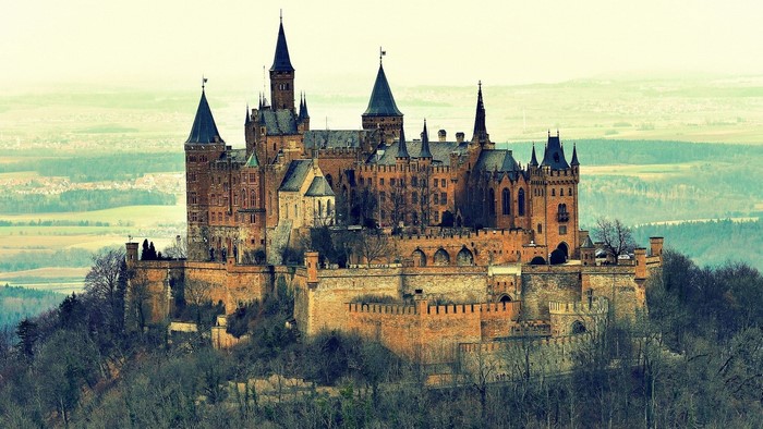 Hohenzollern Castle on a hill