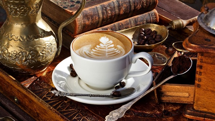 Coffee and Books Still Life