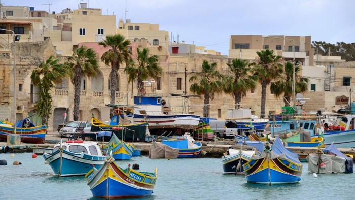 Fishing boats in Marsaxlokk, Malta