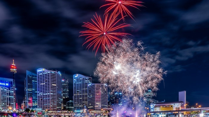 Fireworks over Darling Harbour Sydney