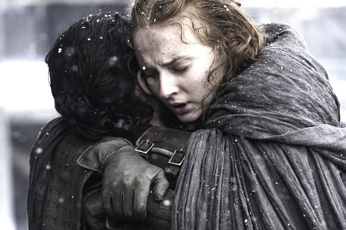 Jon Snow and Sansa Stark from Game of Thrones