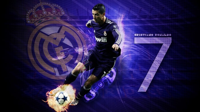 Cristiano Ronaldo Real Madrid Action Shot