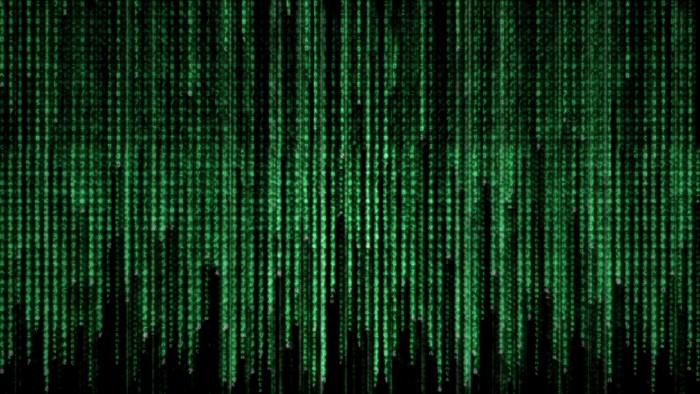 Matrix Code Falling Green Digital Rain