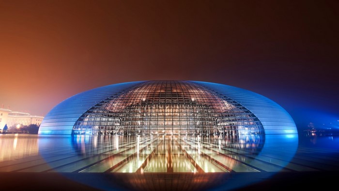 National Grand Theatre in China at Night