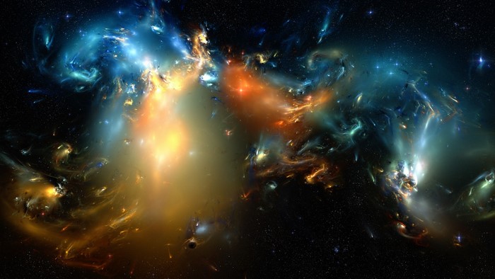 Abstract Nebula with Stars