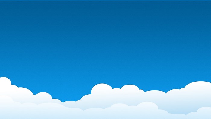 Blue Sky with White Clouds