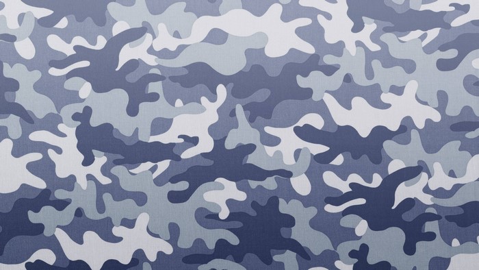 Blue and Grey Camouflage Pattern