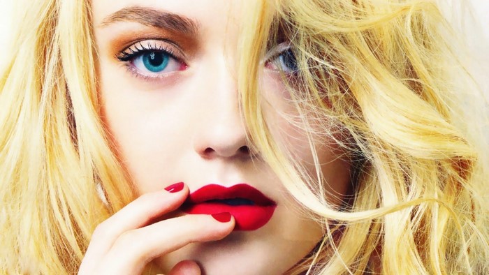Dakota Fanning close-up portrait