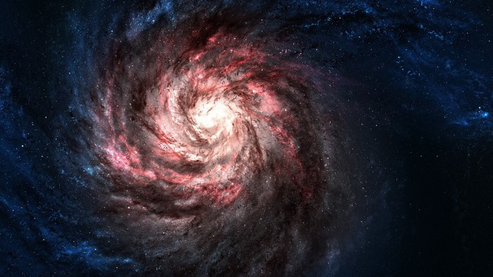 Spiral Galaxy in Deep Space