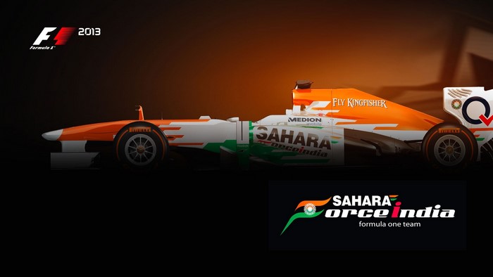 Sahara Force India Formula 1 Team 2013 Car