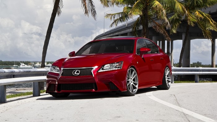 Red Modified Lexus GS F Sport