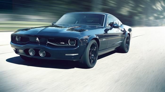 Equus Bass 770 driving on a road