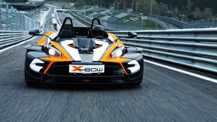 KTM X-Bow Sportcar on a Race Track