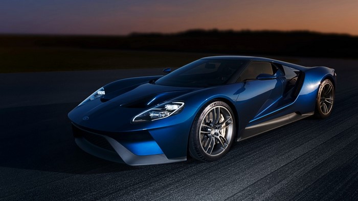 Blue 2016 Ford GT