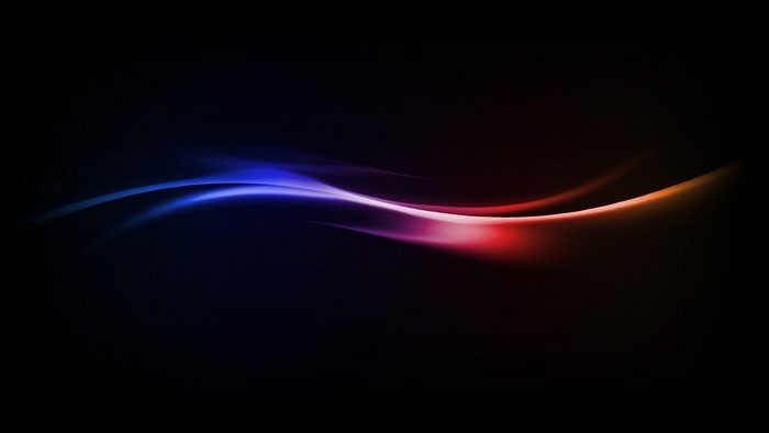 Abstract blue and red light streaks on black