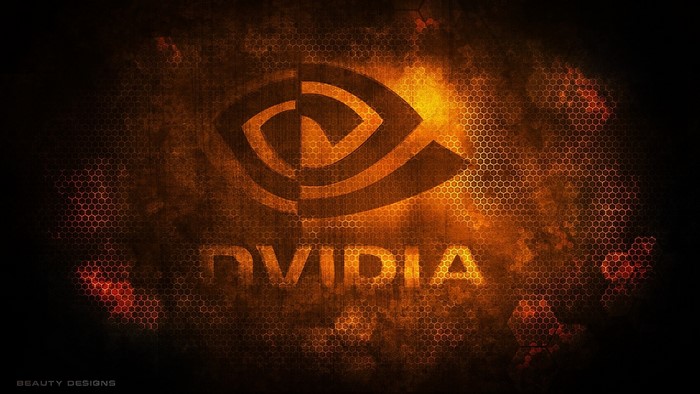 Nvidia Logo on Textured Background