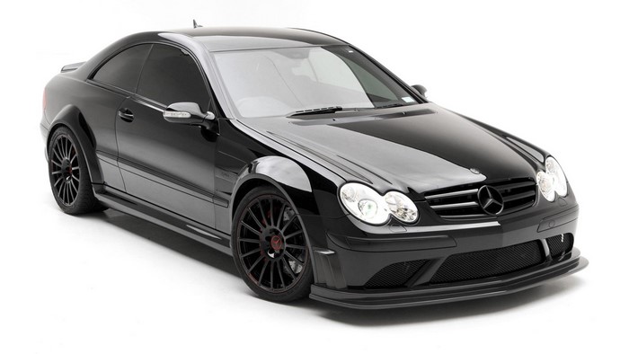 Black Mercedes-Benz CLK63 AMG Black Widow by Vorsteiner