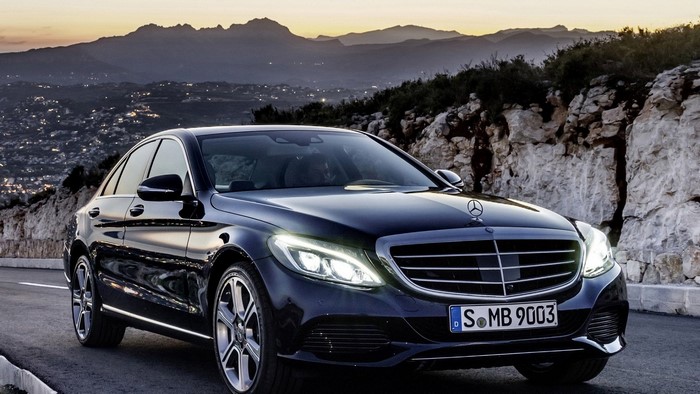 Mercedes-Benz C300 Sedan on a Mountain Road