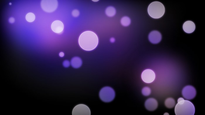 Purple Bokeh Lights on Black Background