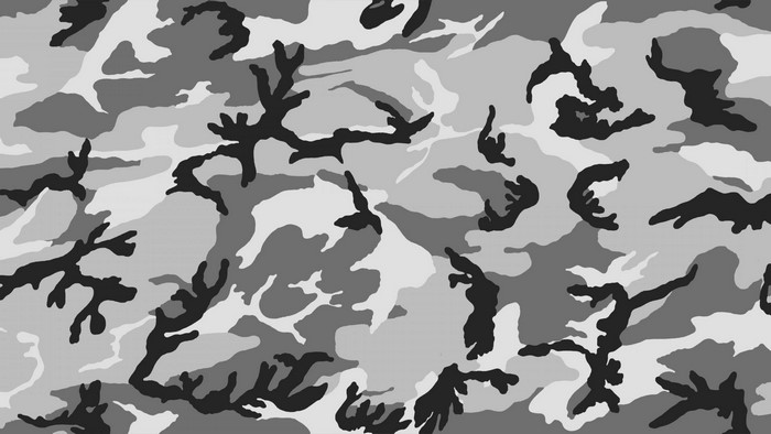 Black and White Army Camouflage Pattern