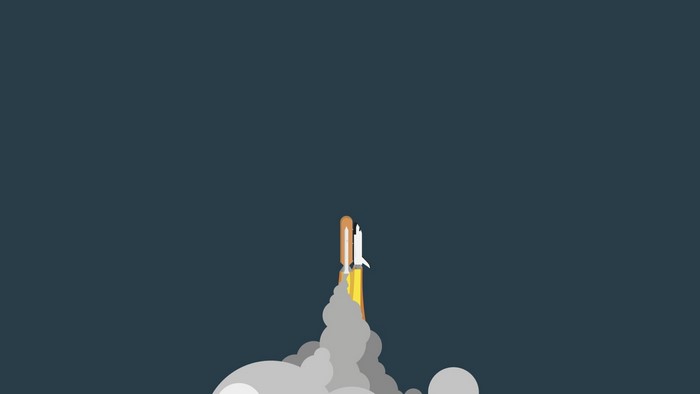 Minimalist Rocket Launch
