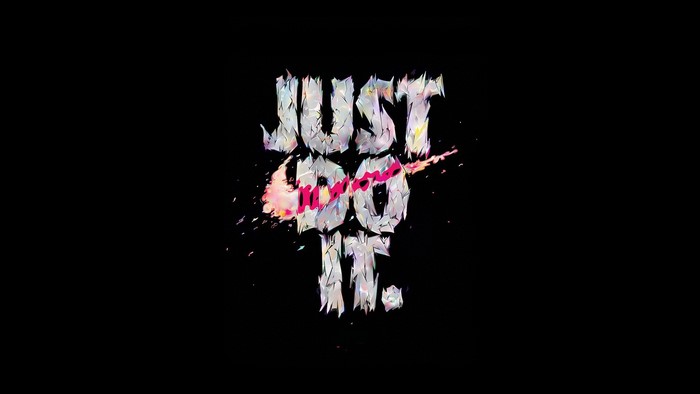 Nike Just Do It logo with abstract design