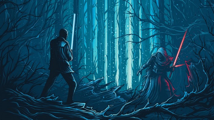 Star Wars fan art: Luke Skywalker vs. Kylo Ren