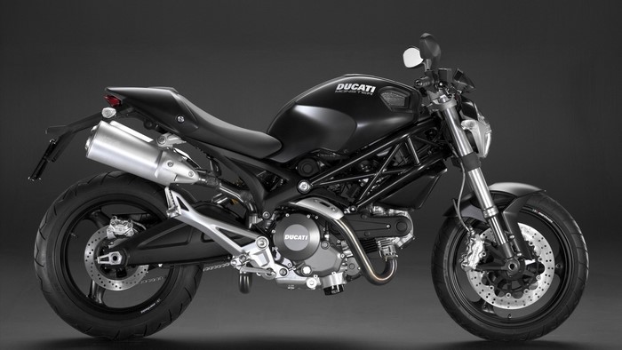 Black Ducati Monster Motorcycle