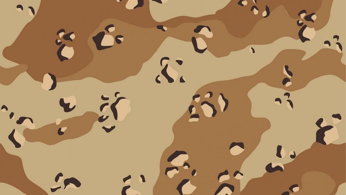 Brown and Tan Desert Camouflage Pattern