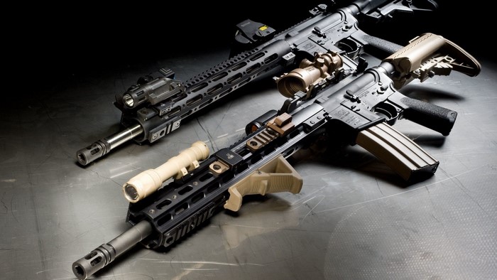 Two BCM Gunfighter Carbines with Accessories