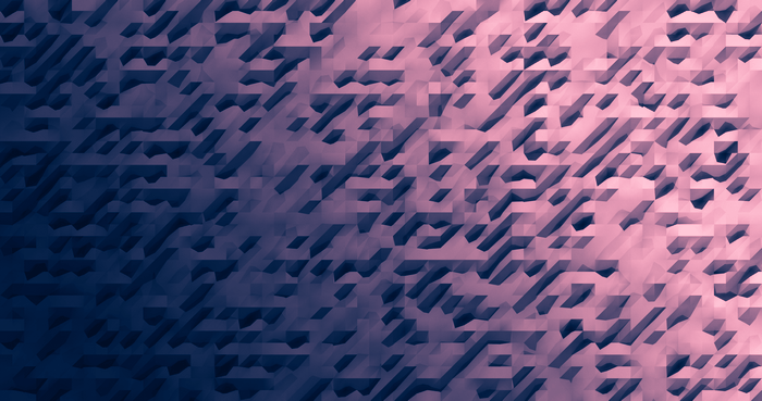 Abstract geometric pattern with pink and blue gradient