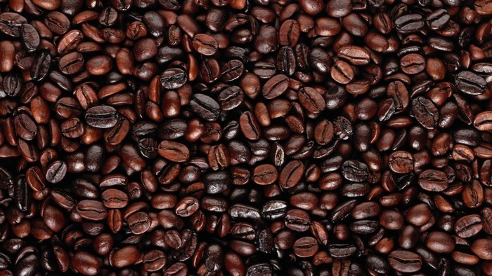 Close-up of Roasted Coffee Beans