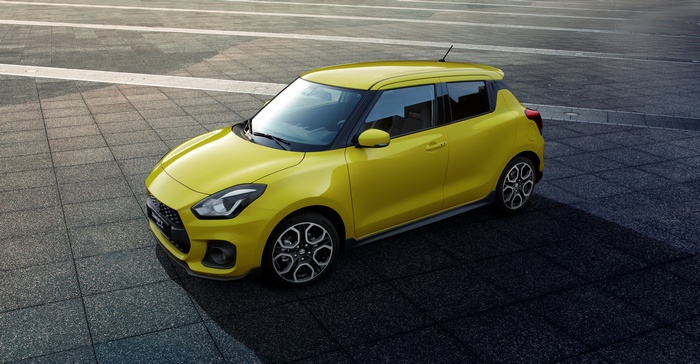 Yellow Suzuki Swift Sport 2018 4K