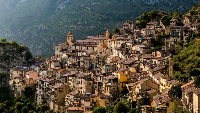 Saorge, France village in the mountains