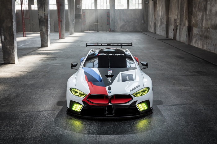 BMW M8 GTE race car at Frankfurt Auto Show
