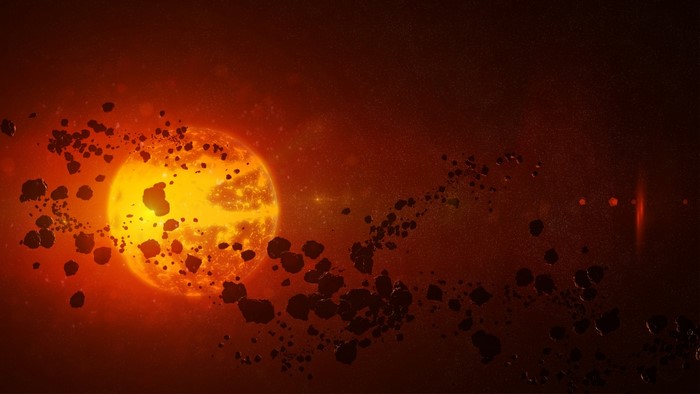 Sun with Asteroid Belt