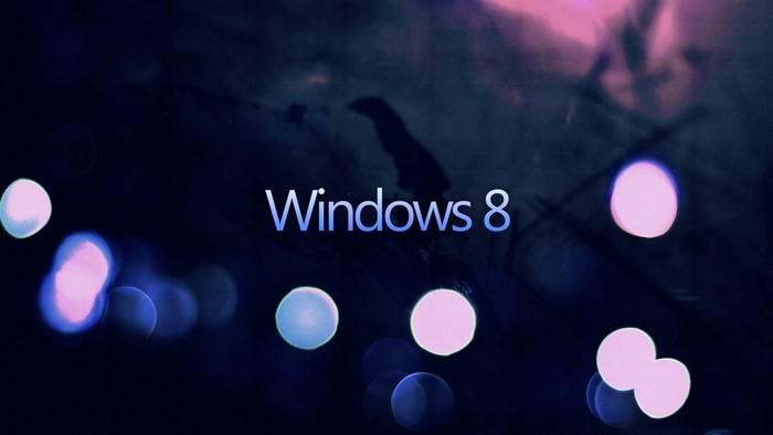 Windows 8 Dark Abstract Wallpaper