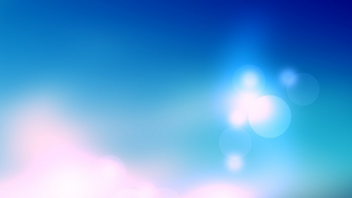 Bright Blue Light Bokeh Effect