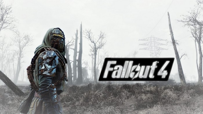 Fallout 4 game logo with character