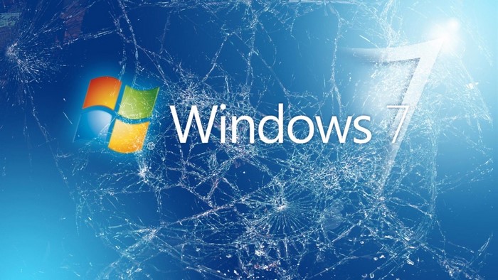 Windows 7 Cracked Screen Logo
