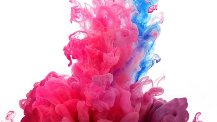 Pink and Blue Smoke Colors