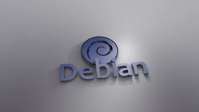 Debian Linux OS 3D Logo