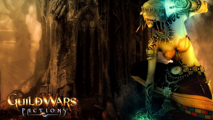 Guild Wars Factions woman with tattoos