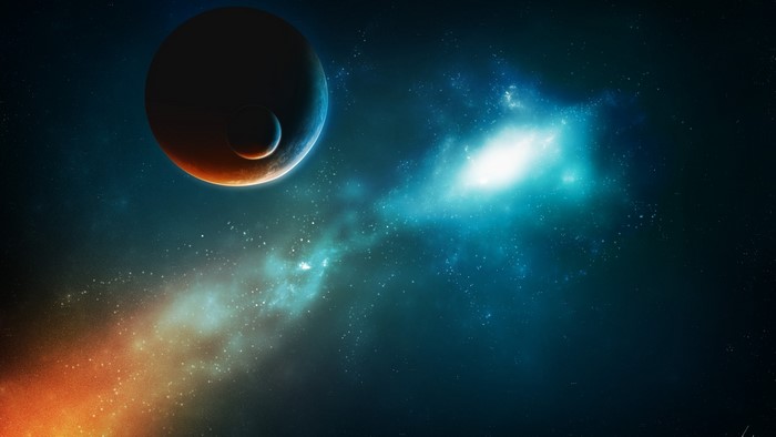 Planets and nebulae in deep space