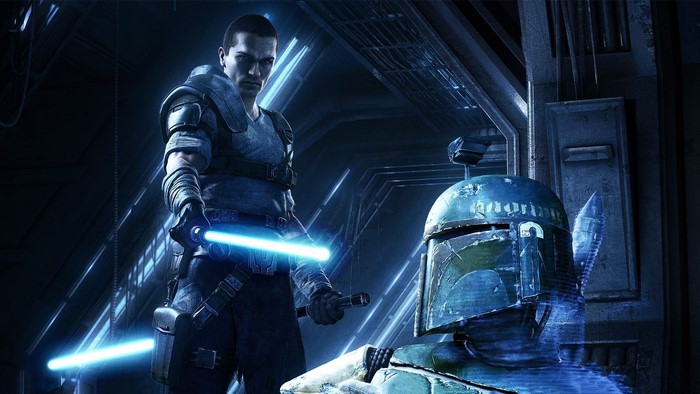 Starkiller and Boba Fett from Star Wars: The Force Unleashed