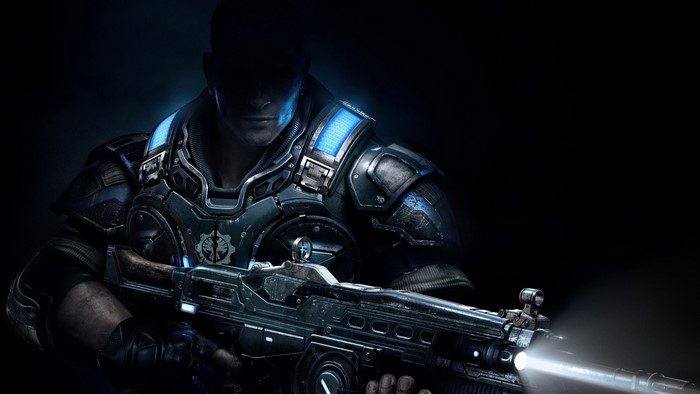 Gears of War 4 Protagonist with Rifle