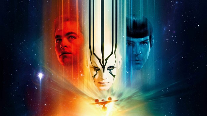 Star Trek Beyond poster with Kirk, Spock, and Krall