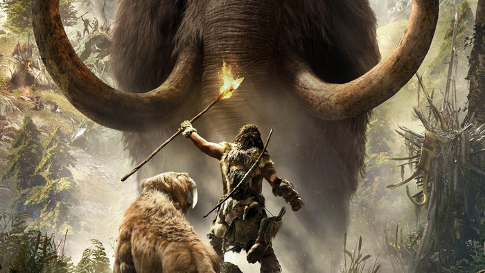 Far Cry Primal Game Mammoth and Saber-tooth Tiger