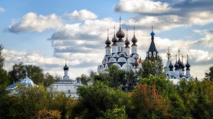 Eastern Orthodox Church with multiple domes