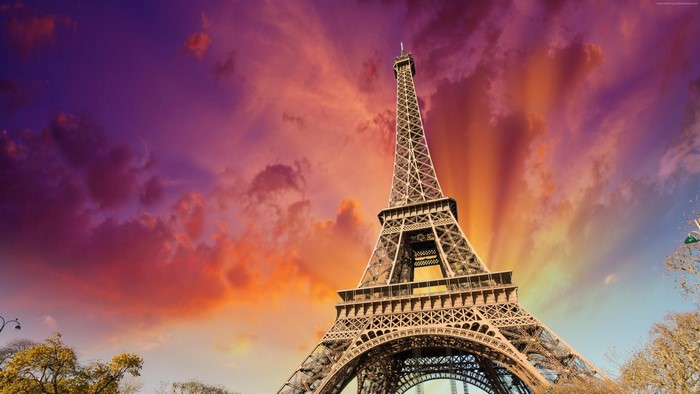 Eiffel Tower at Sunset